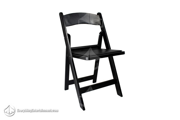 Black Padded Garden Chair