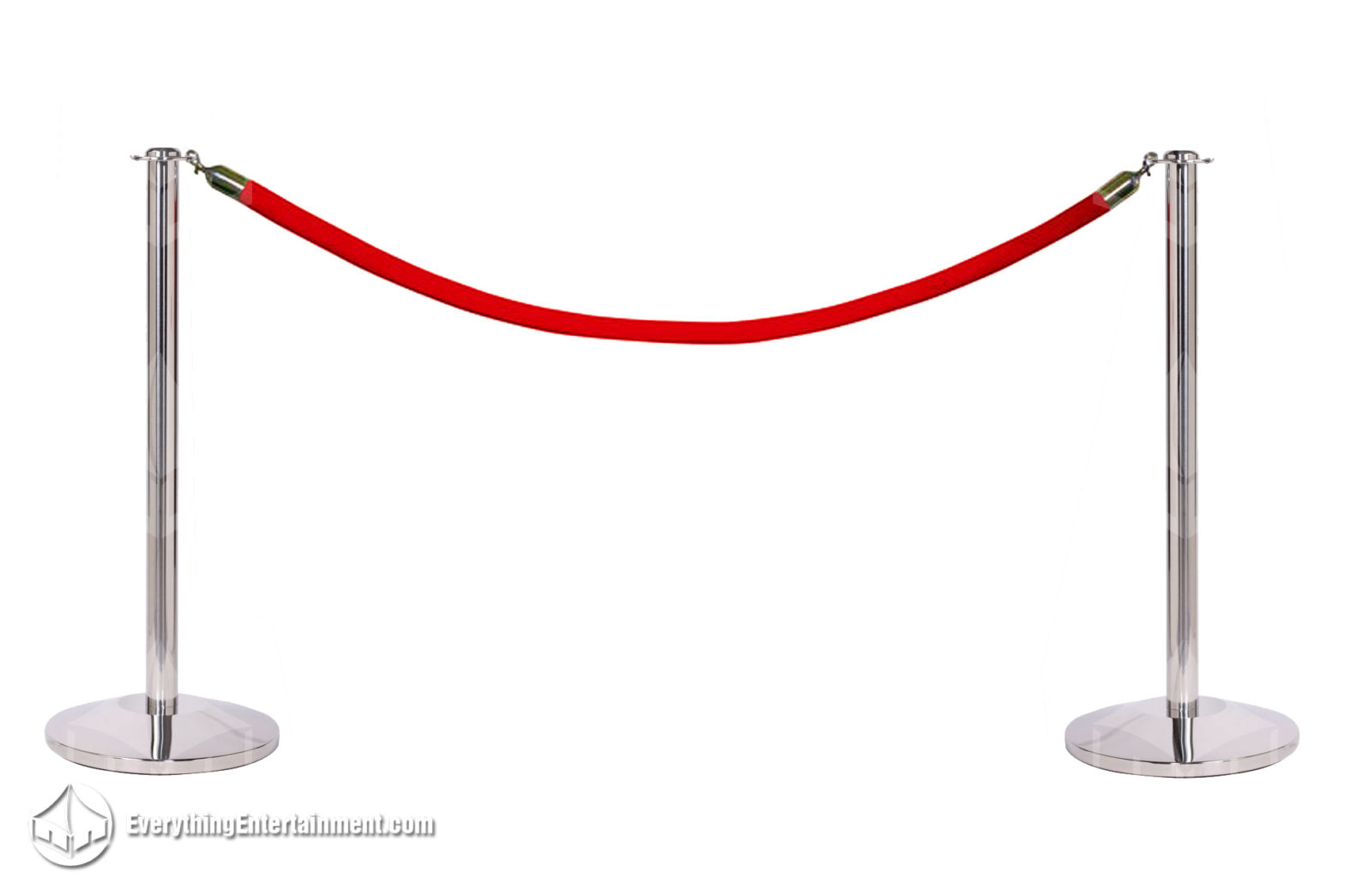 Chrome Stanchions and Red Rope